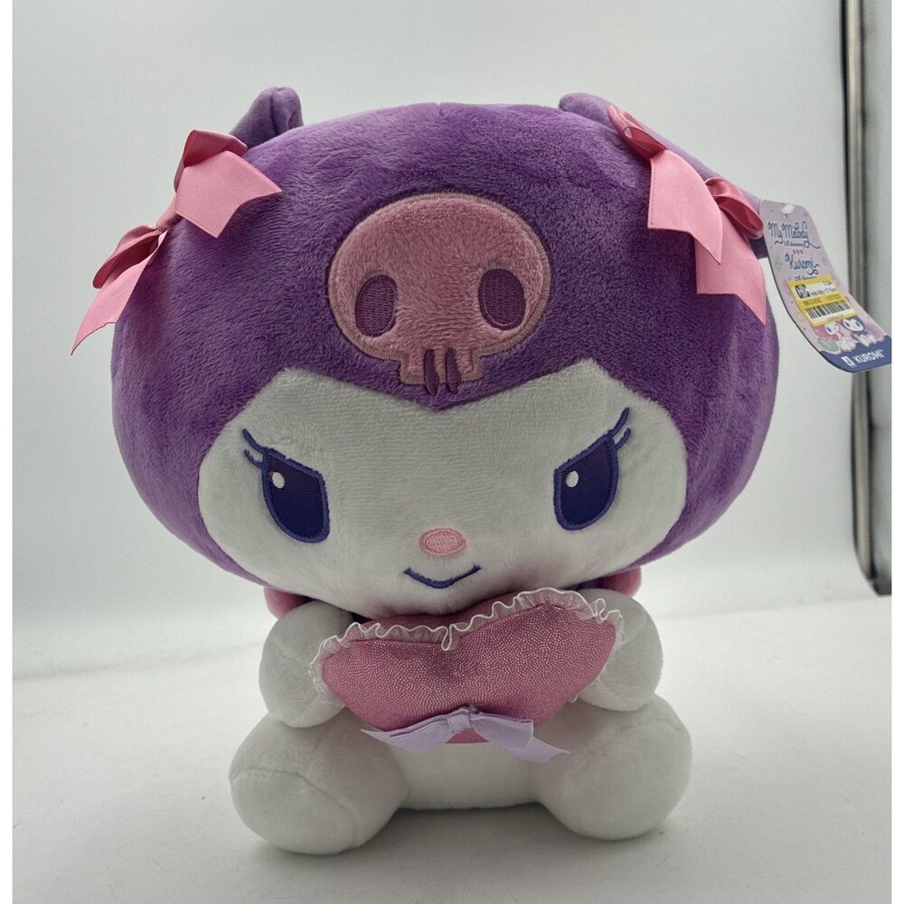 Hello Kitty Kuromi with Heart Pillow Soft Stuffed Plush Toy For Kids Age 6+